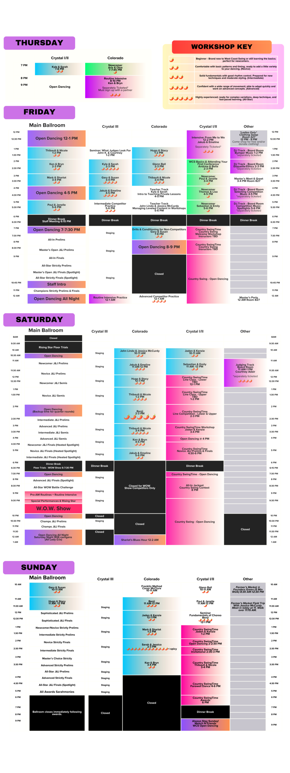 SwingTime 2026 Schedule Draft